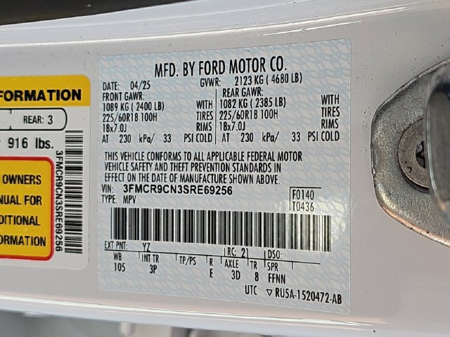 Certified 2025 Ford Bronco Sport Outer Banks AWD/4WD image 36