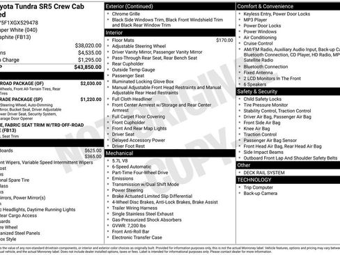 Used 2016 Toyota Tundra SR5 w/ TRD Off Road Package image 3