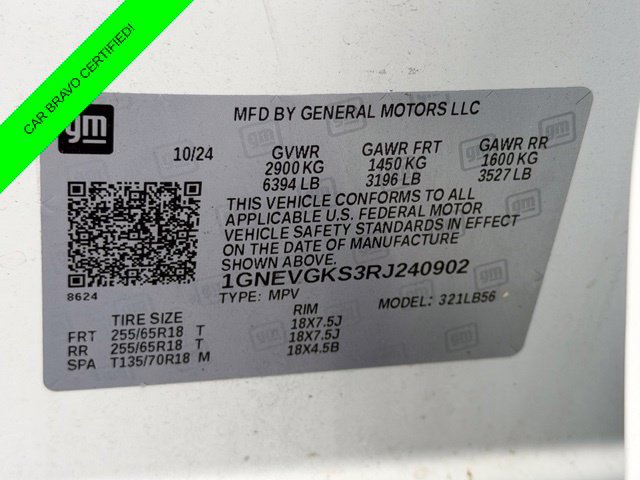 Certified 2024 Chevrolet Traverse LT AWD/4WD image 22