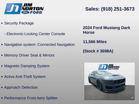 Used 2024 Ford Mustang Dark Horse w/ Dark Horse Handlin Package RWD image 15