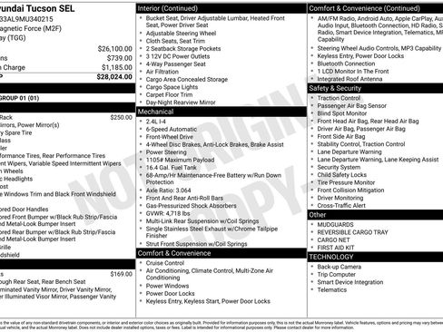 Used 2021 Hyundai Tucson SEL FWD image 31