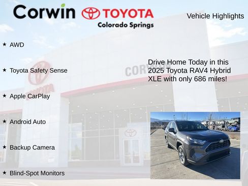 Used 2025 Toyota RAV4 XLE AWD/4WD image 7