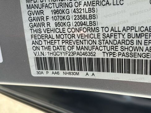 Used 2023 Honda Accord LX image 13