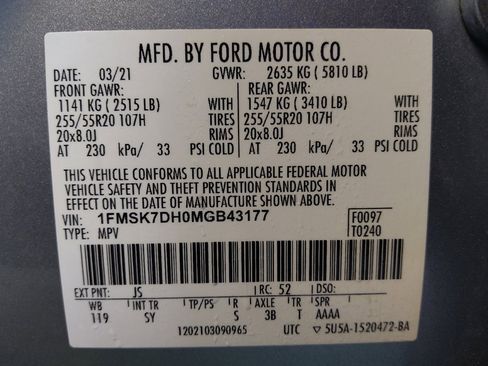 Used 2021 Ford Explorer XLT w/ Equipment Group 202A RWD image 33