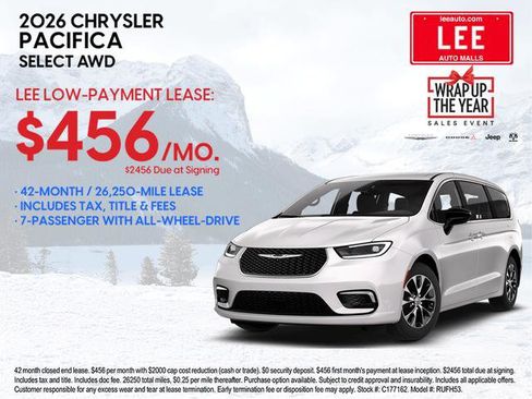 New 2026 Chrysler Pacifica Select w/ S Appearance Package image 4