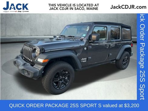 Used 2021 Jeep Wrangler Unlimited Sport image 1