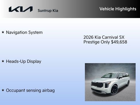New 2026 Kia Carnival SX Prestige image 7