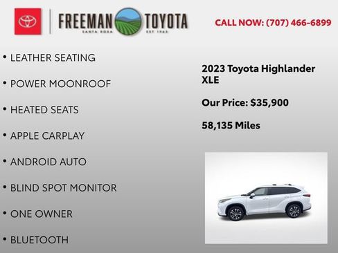 Used 2023 Toyota Highlander XLE AWD/4WD image 5