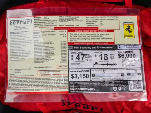 Certified 2024 Ferrari 296 GTB RWD image 27