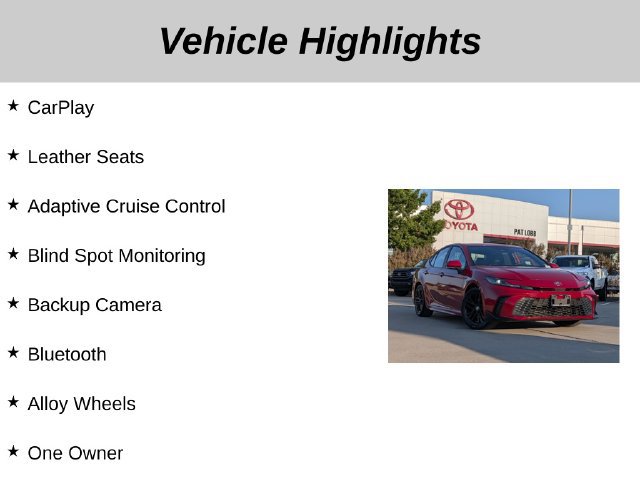 Used 2025 Toyota Camry SE FWD image 5