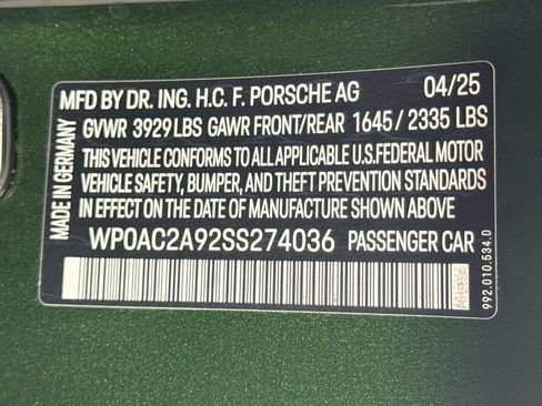 Certified 2025 Porsche 911 GT3 RWD image 27