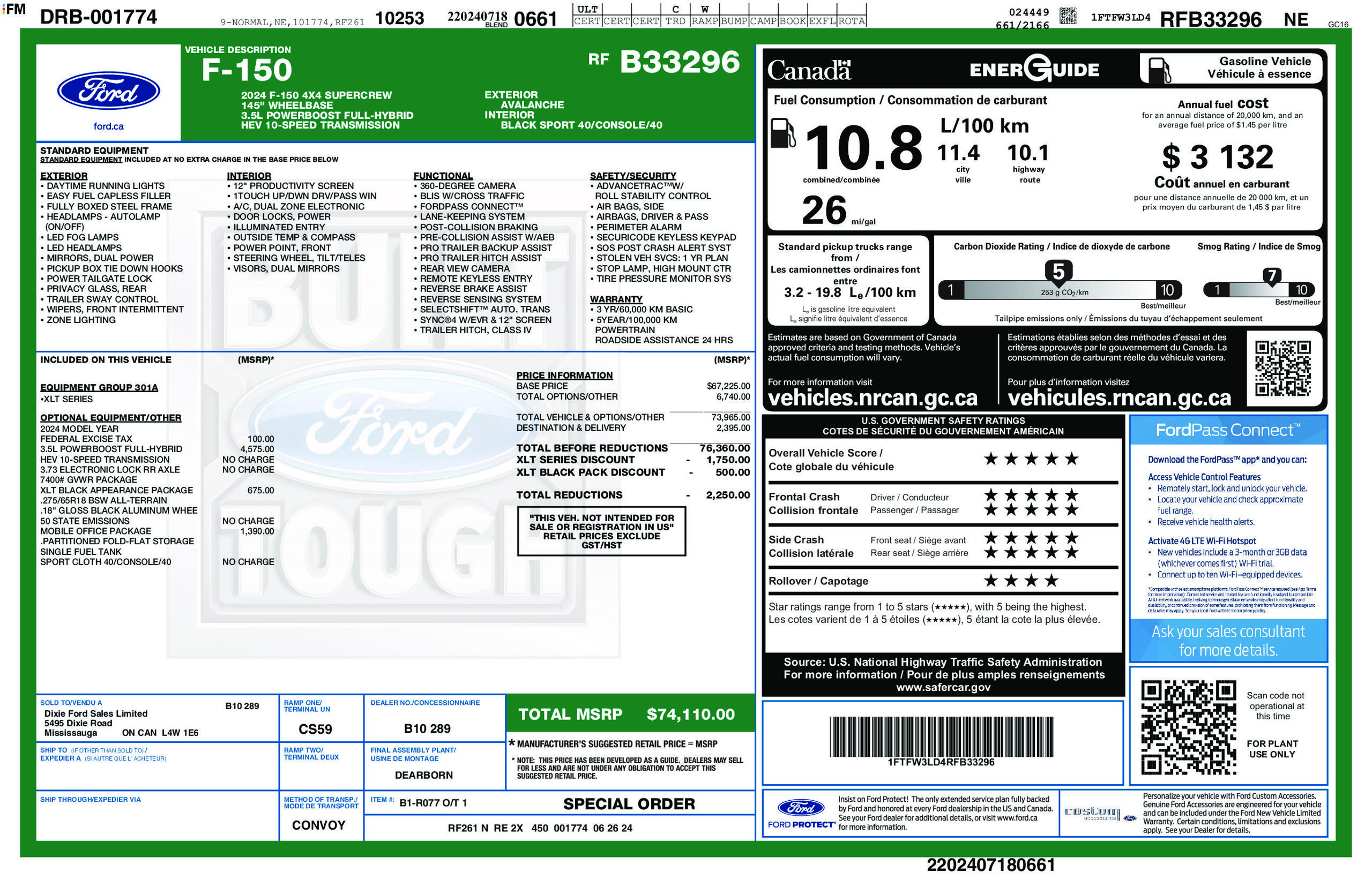 Used 2024 Ford F150 XLT w/ Mobile Office Package AWD/4WD image 3