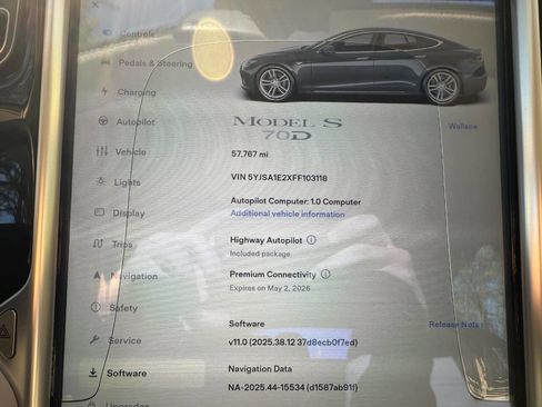 Used 2015 Tesla Model S 70D AWD/4WD image 26