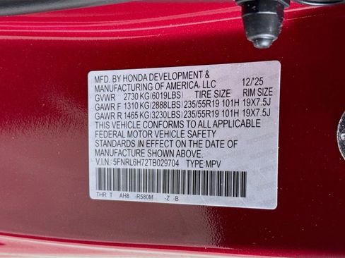 New 2026 Honda Odyssey Sport-L image 37