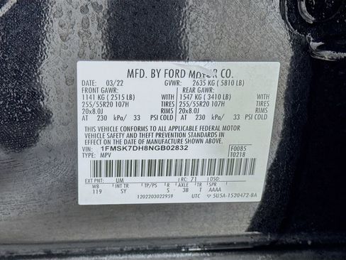 Used 2022 Ford Explorer XLT w/ Equipment Group 202A image 44