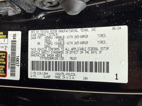 Used 2024 Toyota Tundra 1794 Edition AWD/4WD image 37