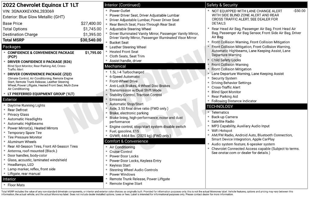 Certified 2022 Chevrolet Equinox LT FWD image 6