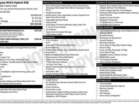 Used 2021 Toyota RAV4 XSE w/ XSE Grade Weather Package image 24