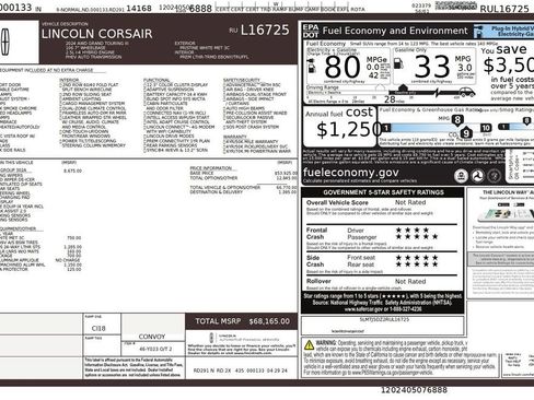 Used 2024 Lincoln Corsair Grand Touring w/ Equipment Group 302A image 49