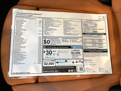 New 2027 BMW 430i Convertible w/ M Sport Package RWD image 20