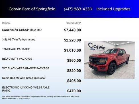 New 2025 Ford F150 XLT w/ Equipment Group 302A MID image 5