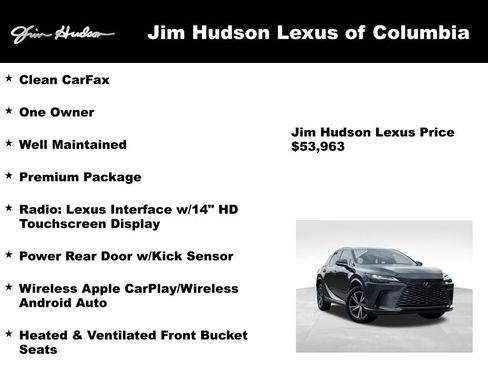 Certified 2025 Lexus RX 350 Premium w/ Accessory Package (Z1) image 4