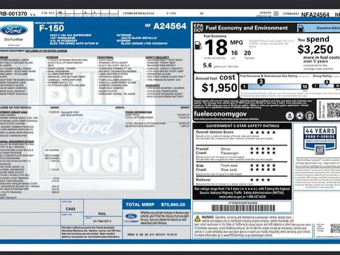 Used 2022 Ford F150 Tremor w/ Equipment Group 402A High AWD/4WD image 34