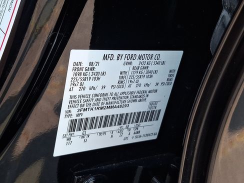 Certified 2021 Ford Mustang Mach-E Select w/ Comfort/Appearance Package RWD image 27