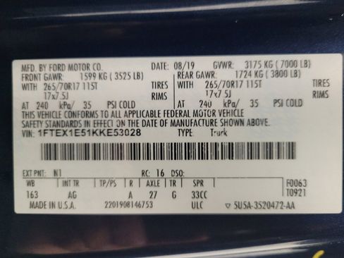 Used 2019 Ford F150 XL w/ Equipment Group 101A Mid image 33