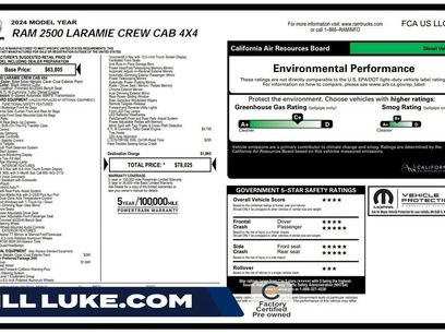 Certified 2024 RAM 2500 Laramie w/ Safety Group