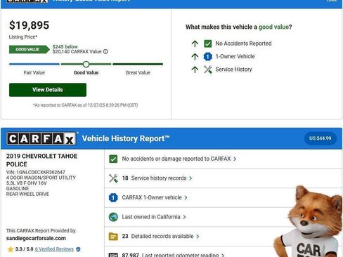 Used 2019 Chevrolet Tahoe 2WD w/ Remote Keyless Entry Package image 2