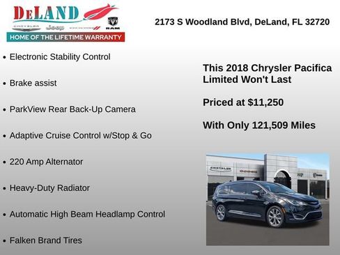 Used 2018 Chrysler Pacifica Limited w/ Tire & Wheel Group FWD image 36
