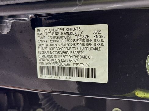 Used 2025 Honda Ridgeline RTL image 39