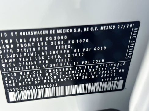 New 2025 Volkswagen Taos S image 27