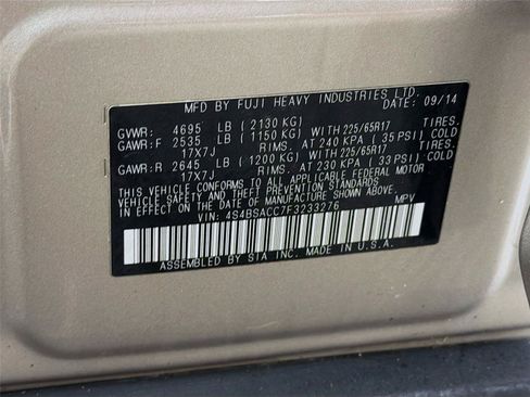 Used 2015 Subaru Outback 2.5i Premium w/ Protection Package #2 AWD/4WD image 39