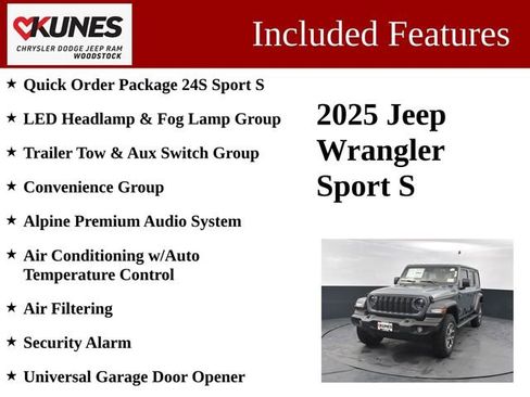 New 2025 Jeep Wrangler Sport S image 3