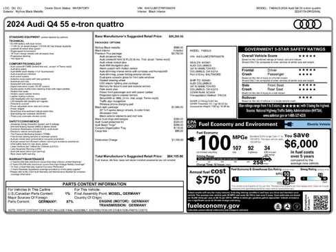 Used 2024 Audi Q4 e-tron Premium Plus w/ Premium Plus image 2