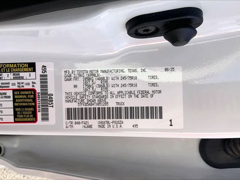 Used 2026 Toyota Tundra SR RWD image 33
