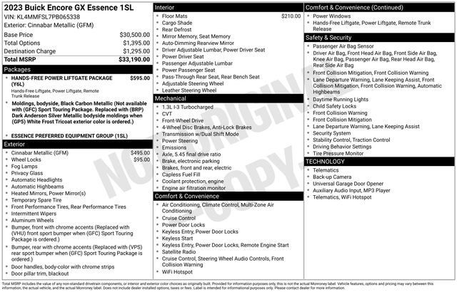 Certified 2023 Buick Encore GX Essence FWD image 6