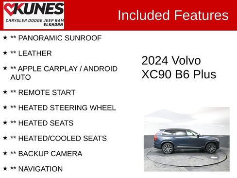 Used 2024 Volvo XC90 B6 Plus image 3