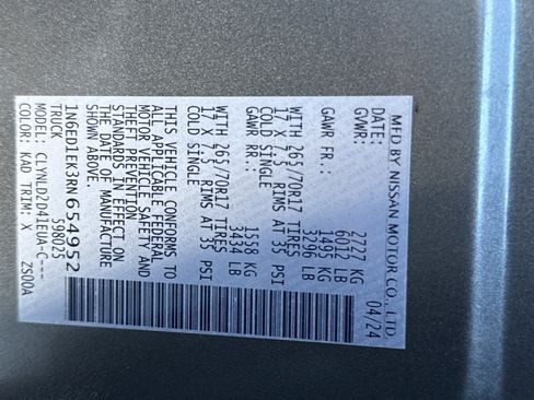 Used 2024 Nissan Frontier PRO-4X w/ Pro Convenience Package image 31