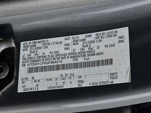 Used 2016 Ford F150 XLT w/ Equipment Group 302A Luxury RWD image 23