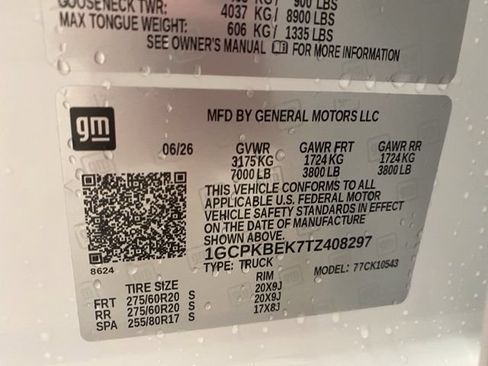 New 2026 Chevrolet Silverado 1500 Custom w/ Turbomax Blackout Package AWD/4WD image 40