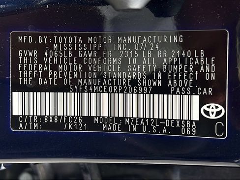 Used 2024 Toyota Corolla SE FWD image 23