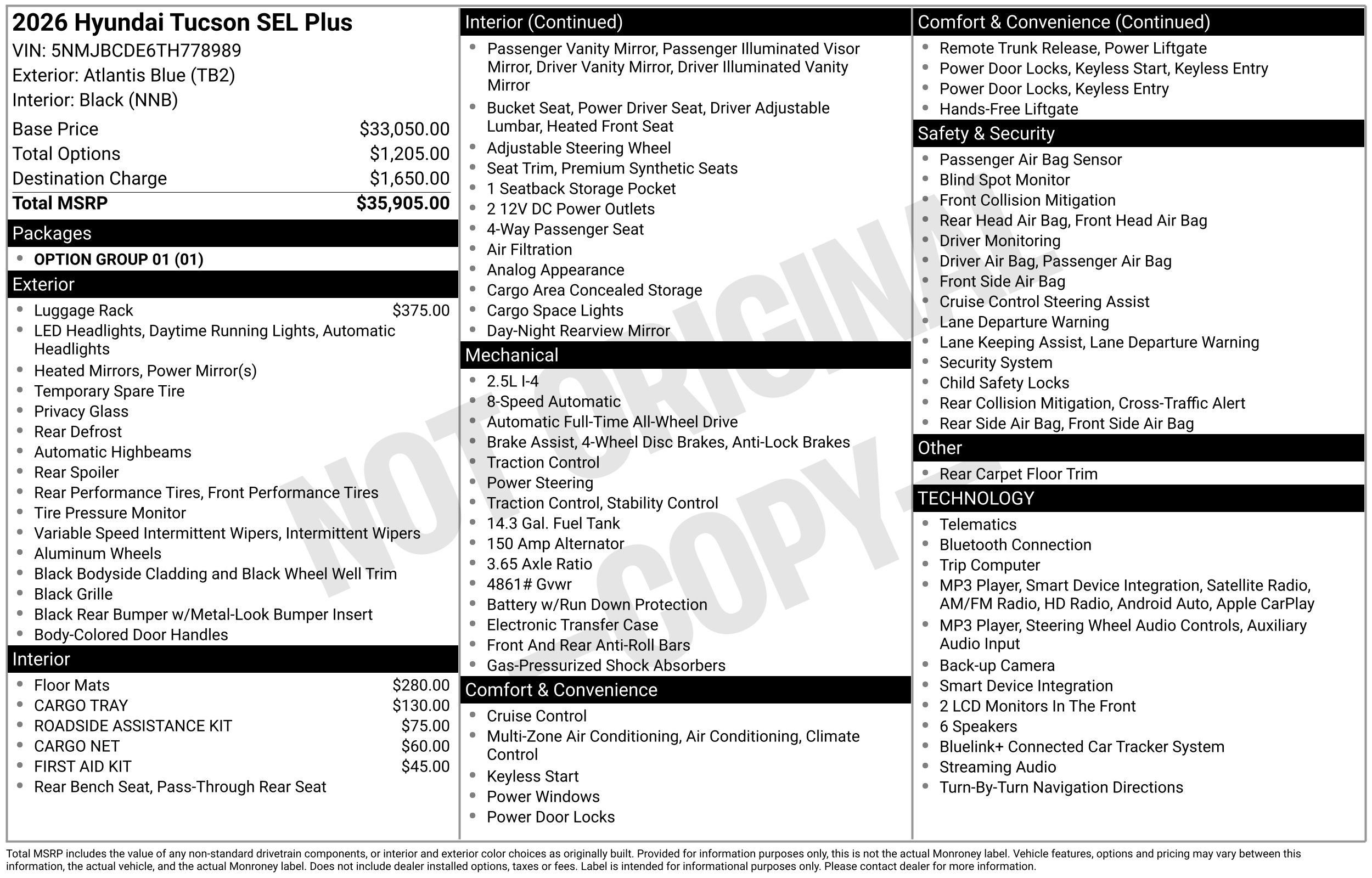 New 2026 Hyundai Tucson SEL Plus AWD/4WD image 3