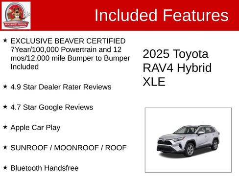 Used 2025 Toyota RAV4 XLE w/ Convenience Package AWD/4WD image 4