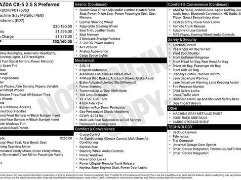 Certified 2023 MAZDA CX-5 AWD 2.5 S w/ Preferred Package image 27