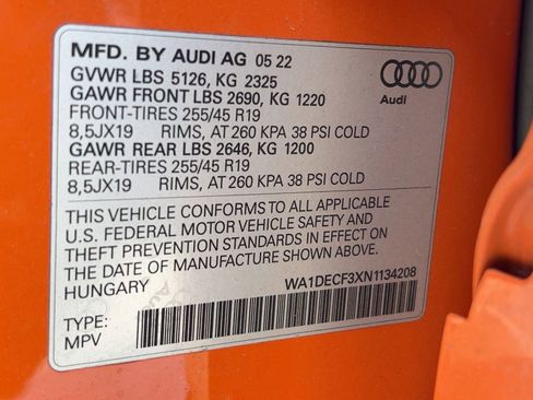 Certified 2022 Audi Q3 2.0T Premium w/ Black Optic Sport Package image 18