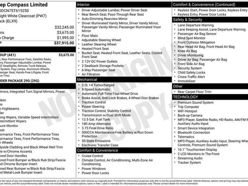 Used 2025 Jeep Compass Limited w/ Elite Group AWD/4WD image 34