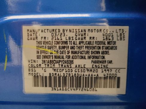 Used 2023 Nissan Sentra SV FWD image 33